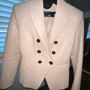 Balmain Blush Double-Breasted Blazer
